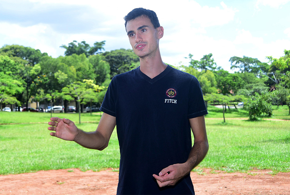 Celso Milaneto Junior, presidente do Unicamp Eucalyptus e estudante da Feagri (Foto: Antonio Scarpinetti) Celso Milaneto Junior, presidente do Unicamp Eucalyptus e estudante da Feagri