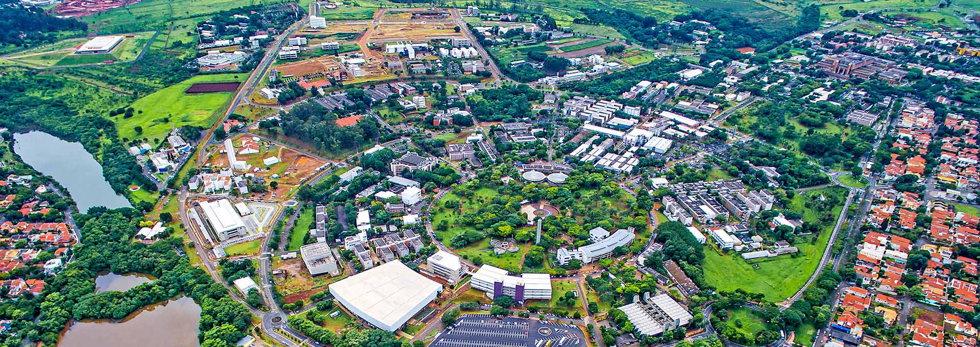 A Unicamp vista por cima