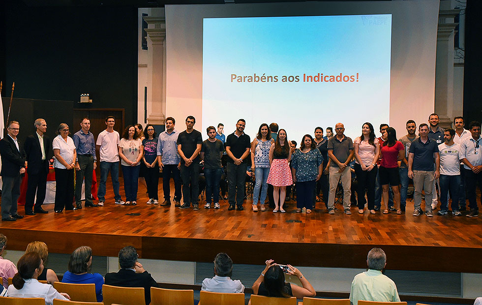 Representantes dos dez projetos indicados ao prêmio PAEPE Representantes dos dez projetos indicados ao prêmio PAEPE