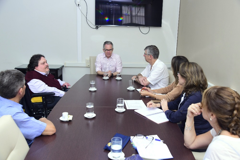 Reunião entre Secretário e reitor Marcelo Knobel