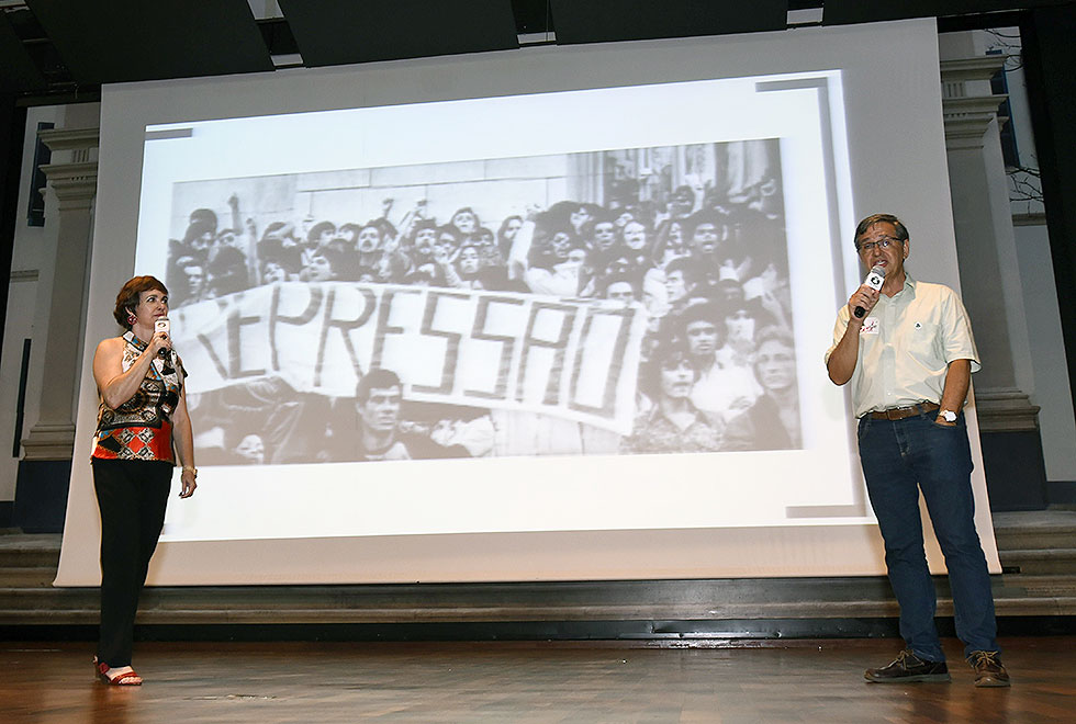 Maria Helena Baena e José Luiz Tatagiba, docentes da FEnf