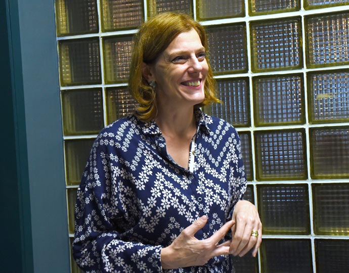A pesquisadora Nicola Conran, organizadora do evento A pesquisadora Nicola Conran, organizadora do evento