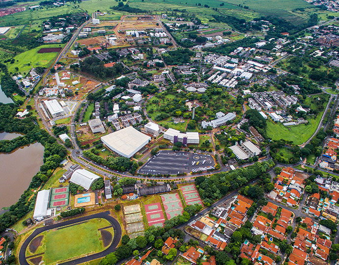 Imagem área do campus da Unicamp