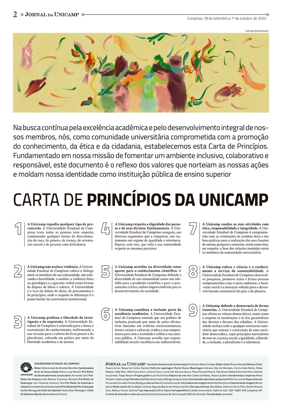audiodescrição: capa edição 694 do Jornal da Unicamp 