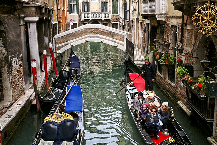Fotografia de Maria Amélia, captada em Veneza