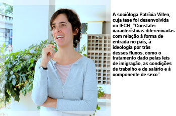 A socióloga Patrícia Villen, cuja tese foi desenvolvida no IFCH