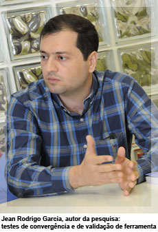 Jean Rodrigo Garcia, autor da pesquisa: testes de convergência e de validação de ferramenta