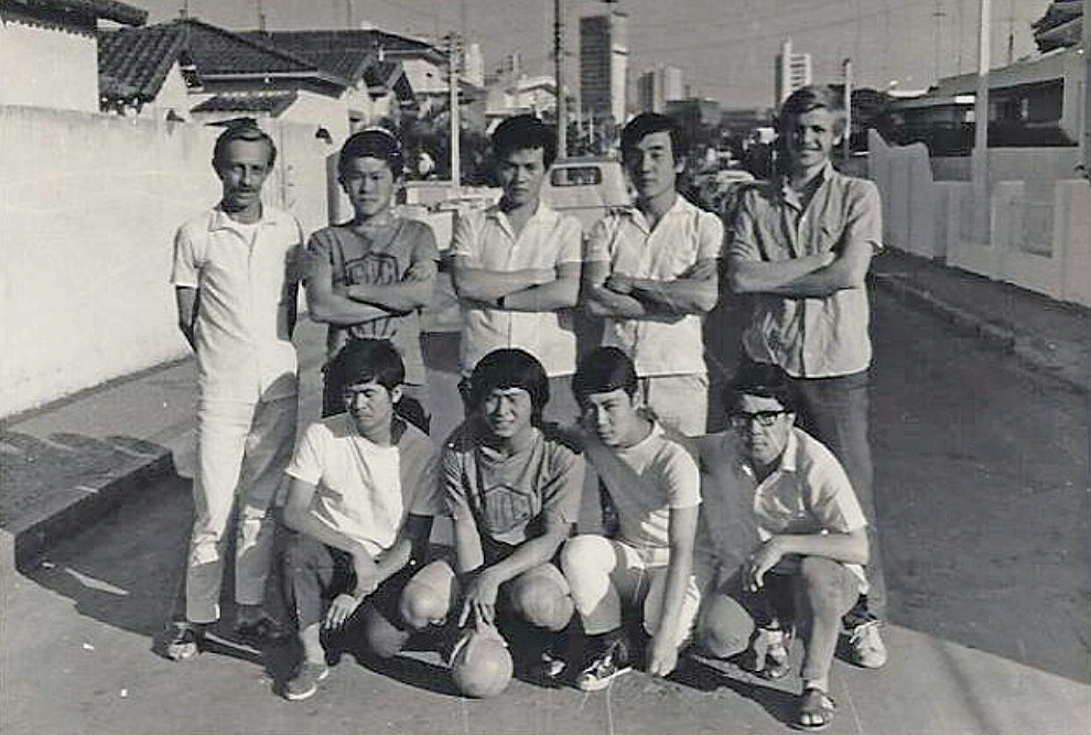 Equipe de futebol de rua