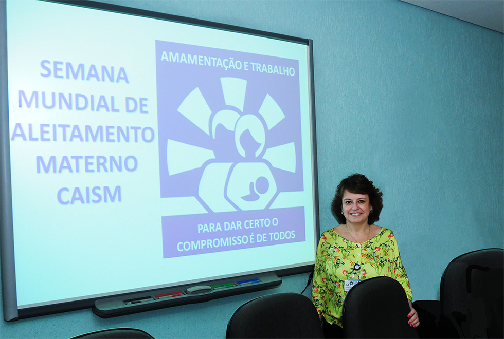 A docente do Caism, Mônita Pessoto, em campanha passada