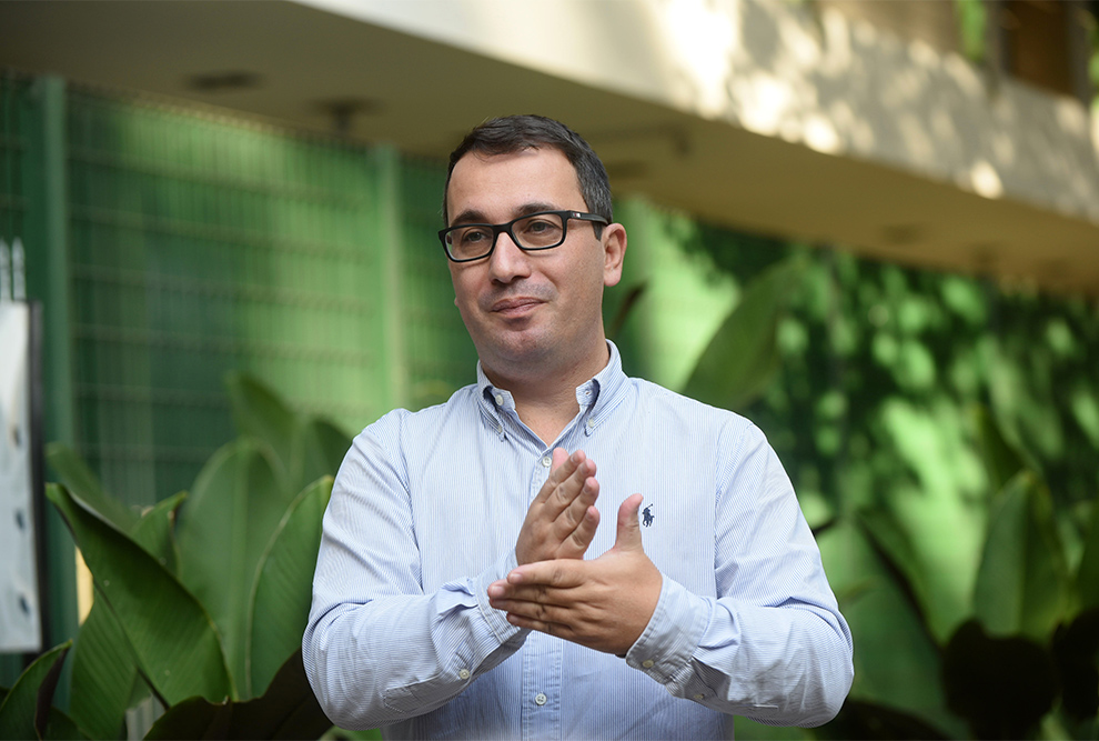 O professor do Instituto de Economia Rodrigo Lana, supervisor do GMF: "projeto de extensão com E maíusculo" 