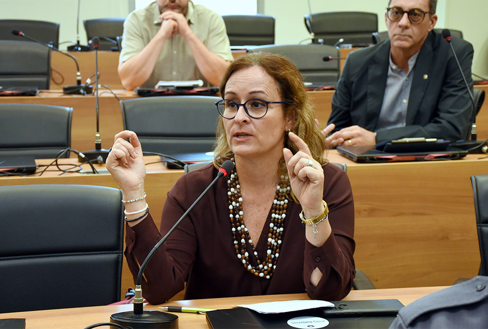 A coordenadora da Secretaria de Vivência nos Campi, Susana Durão: 