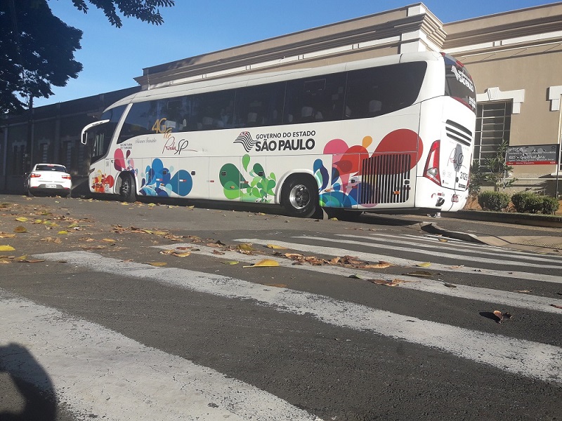 Ônibus do Roda SP na Estação Guanabara: programa poderá se repetir no próximo ano