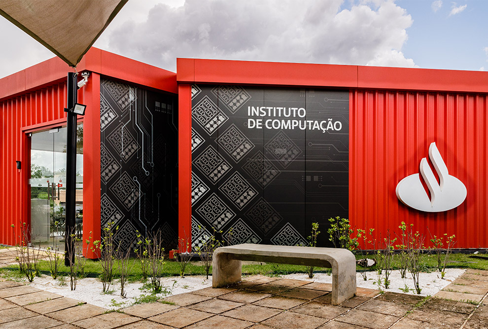 O Hub Santander está instalado no espaço de inovação do banco localizado no IC