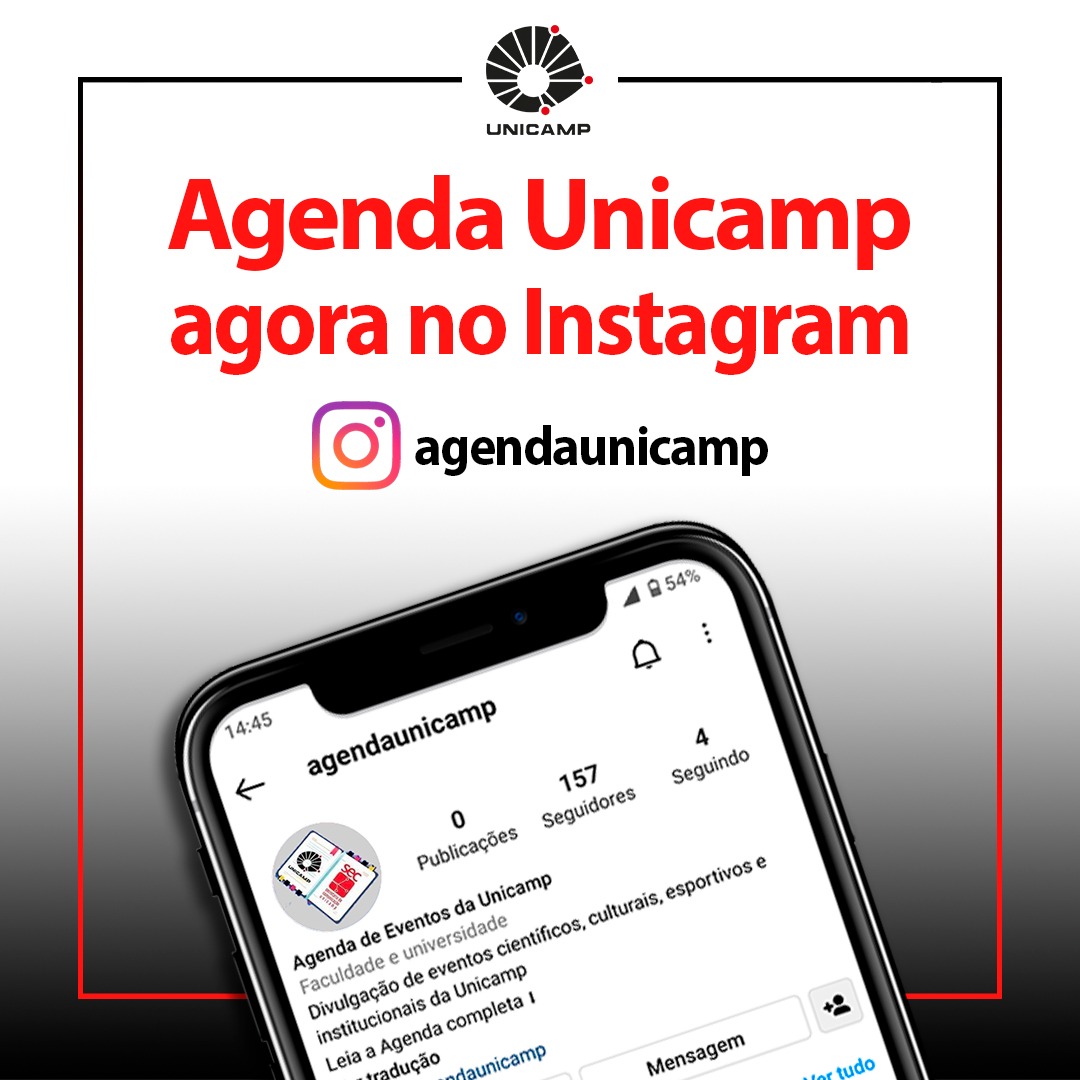 Logotipo da Agenda de Eventos Unicamp no Instagram