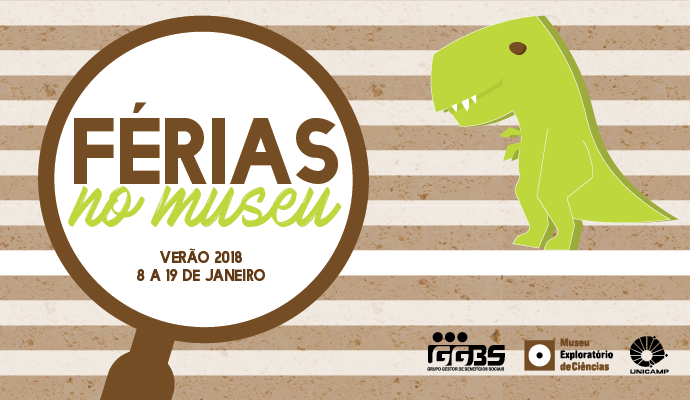 Cartaz do projeto "Férias no Museu Verão 2018"