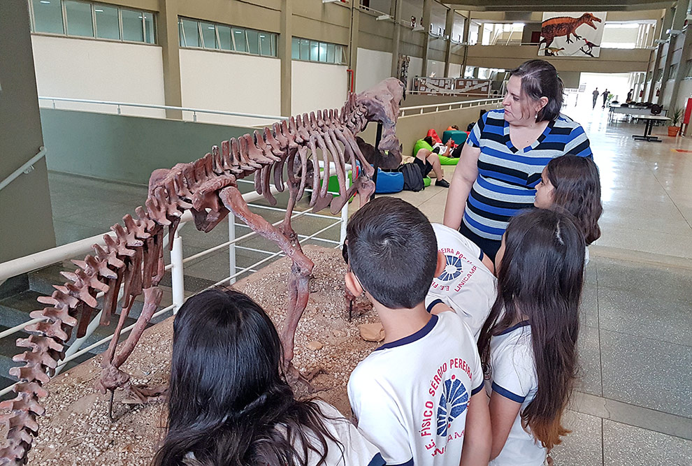 Alunos e professora