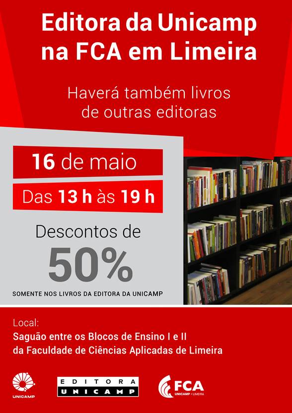 Editora da Unicamp realiza feira de livros na Faculdade de Ciências Aplicadas, em Limeira