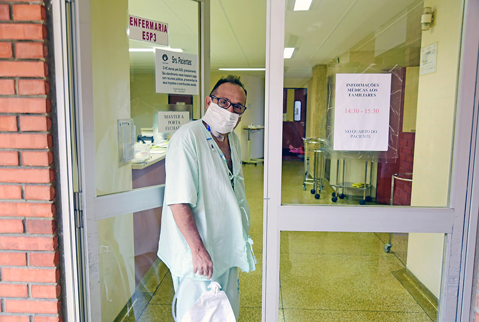 Carlos Roberto de Paiva, paciente que recebeu recentemente um novo rim
