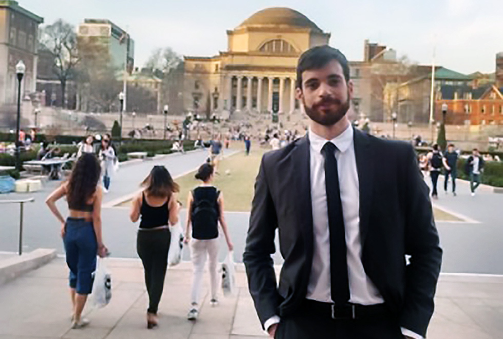 O doutorando Gustavo Carlos Macedo foi distinguido pela Columbia University