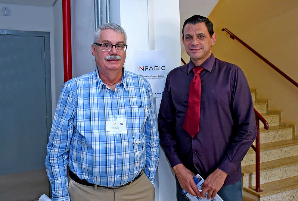 Os professores Carlos Lenz e Hernandes Carvalho, coordenadores do INFABiC da Unicamp