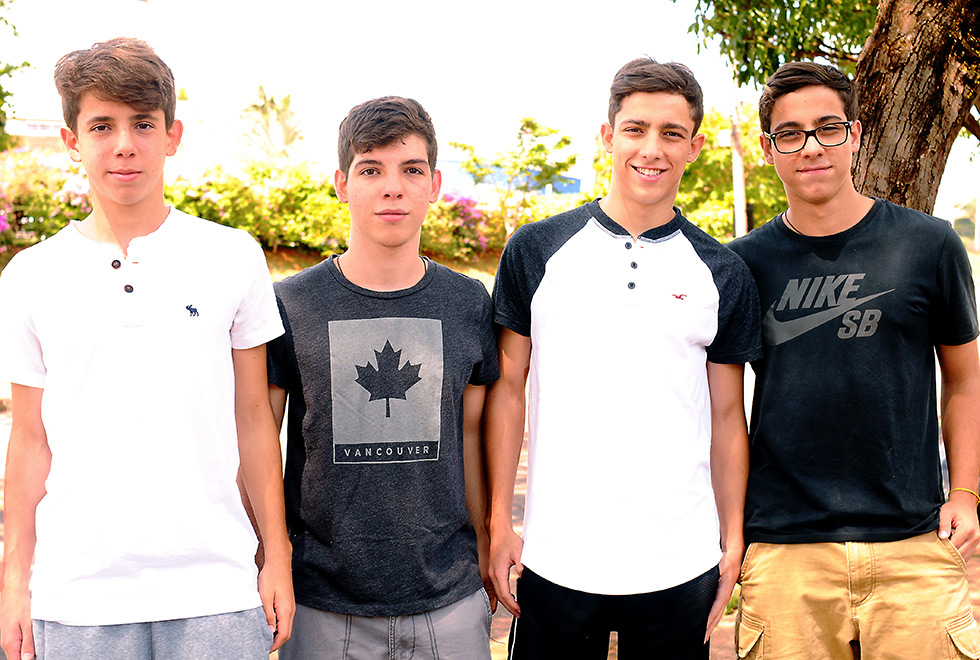 Felipe, Rodrigo, Gabriel e Pedro: quatro irmão prestam o Vestibubular Unicamp 2018