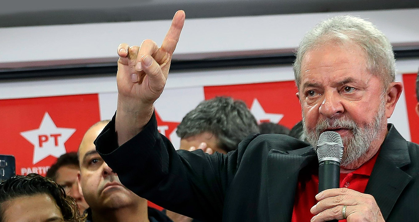 O ex-presidente Lula durante a coletiva de imprensa realizada em 13.07.2017 | Foto: Ricardo Stuckert/Instituto Lula