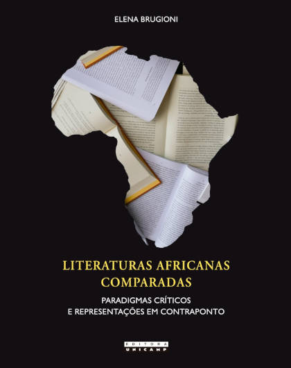 capa do livro traz uma foto do continente africano  