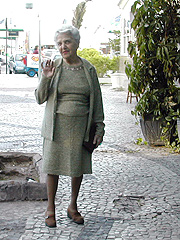 Maria Amélia no bairro do Leme