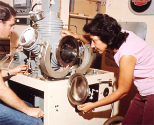 Zoraide Arguello, que veio com a turma de Rio Claro, em foto dos anos 70