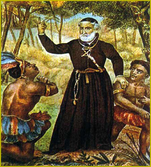 O padre Antonio Vieira e os índios: inspiração para a resistência no Maranhão (Fotos: Reprodução)