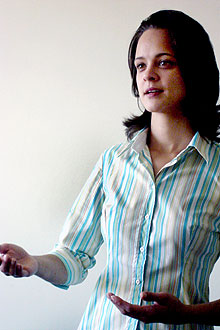 Lílian Braga, autora da pesquisa: "oxigênio é absorvido" (Foto: Antoninho Perri)
