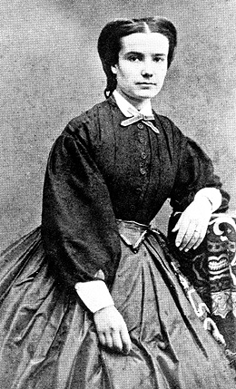 Carolina Augusta, mulher de Machado, em foto de 1869 (Foto: Fundação Casa de Rui Barbosa) 