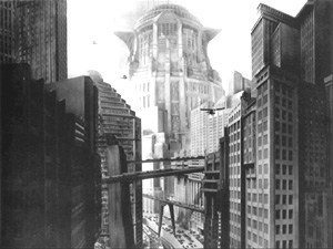 Cena de Metropolis, filme dirigido por Fritz Lang nos anos 1920 