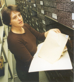 Eliane Morelli Abrahão, historiadora e coordenadora do Arquivo Histórico: fonte de pesquisa 