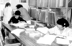 Pesquisas dentro da Biblioteca do IEL em 1989: escola da linguagem humana já reconhecida 