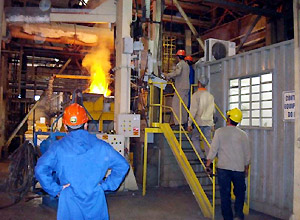 A tocha de plasma em funcionamento na siderúrgica Villares Metais: otimização da produção