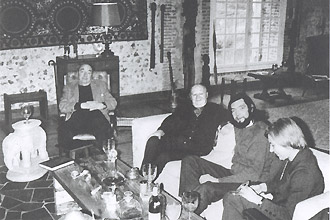 Neruda, Volodia Teitelboim, Julio Cortázar e Ugné Neruda, Volodia Teitelboim, Julio Cortázar e Ugné Karvelis, na França, no início da década de 1970