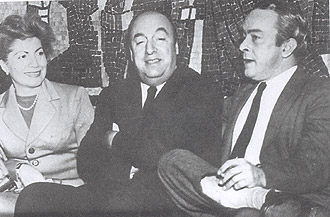 Com Vinicius de Moraes, no Rio de Janeiro, em 1956