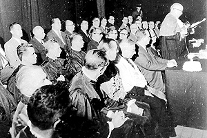 Maio de 1963 - Aula solene da Faculdade de Medicina de Campinas. Foto: Siarq