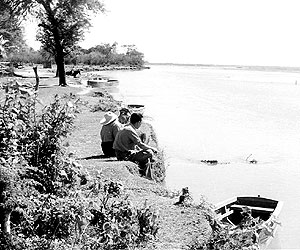 1953 - Em Corumbá, durante parada em viagem para Chacaltaya