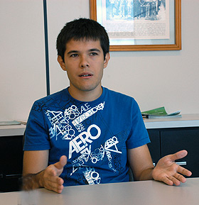 O estudante Ricardo Barroso Ferreira: “O ritmo de trabalho era o mesmo que eu mantinha na Unicamp” (Foto: Antoninho Perri) 