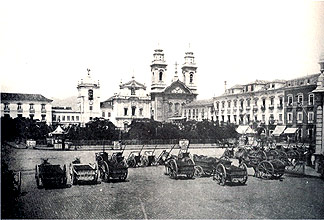 Paço Imperial, no Rio de Janeiro, em foto de 1880 – Fonte: “A praça XV de Novembro” (G. Ferrez, 1978) 