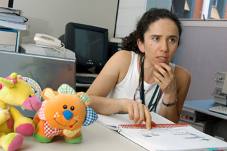 A nutricionista Fabíola F. Nejar, autora da tese: aleitamento materno é fundamental  (Foto: Antoninho Perri)