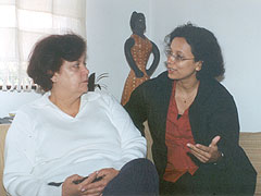 A professora Isaura Rocha Figueiredo Guimarães e a psicóloga Viviane Melo de Mendonça Magro, autora da tese: longe da visão estereotipada