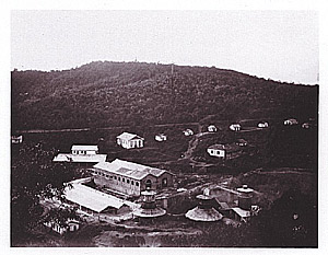 Fábrica de Ferro São João de Ipanema, em Sorocaba, em foto de 1870 (Foto: Antônio Scarpinetti/Divulgação)