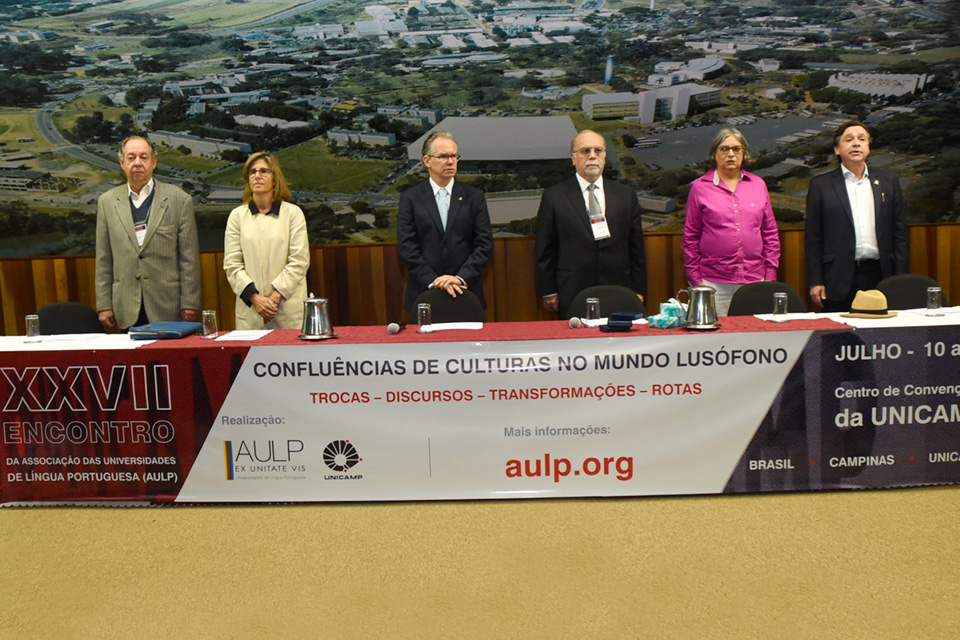 Abertura do XXVII Encontro da Associação das Universidades de Língua Portuguesa na Unicamp Abertura do XXVII Encontro da Associação das Universidades de Língua Portuguesa na Unicamp