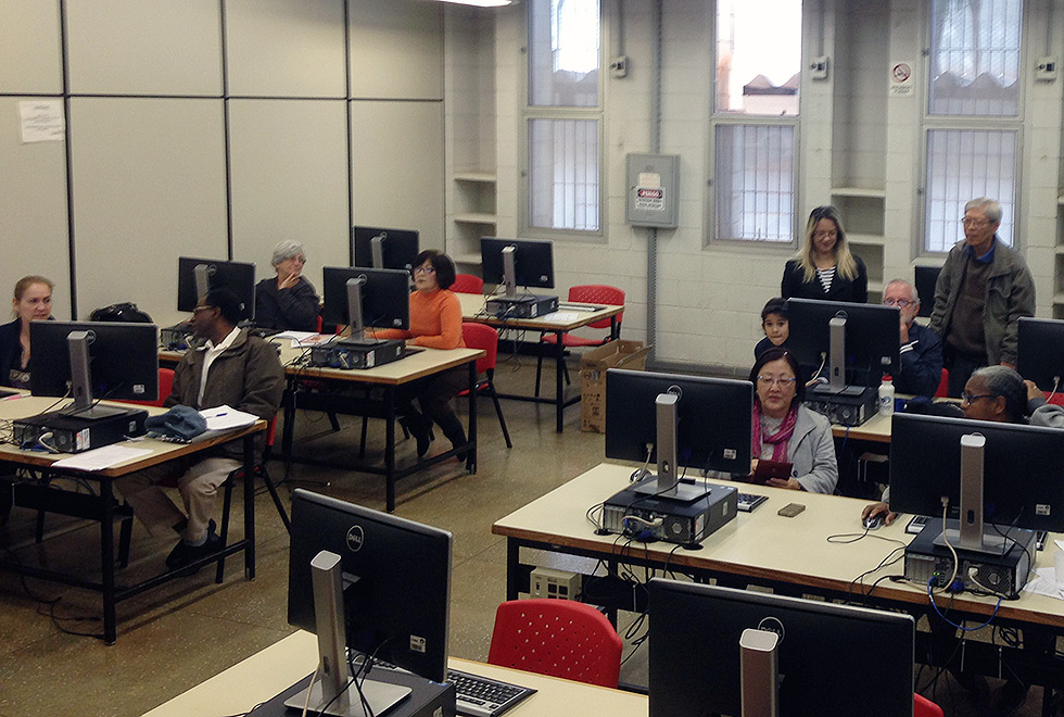 Alunos do Programa UniversIDADE em sala de aula na Unicamp