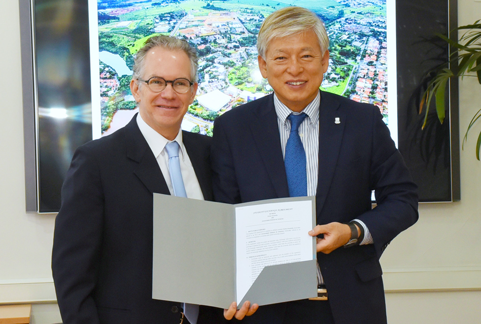 Reitores da Unicamp e da Universidade da Coreia