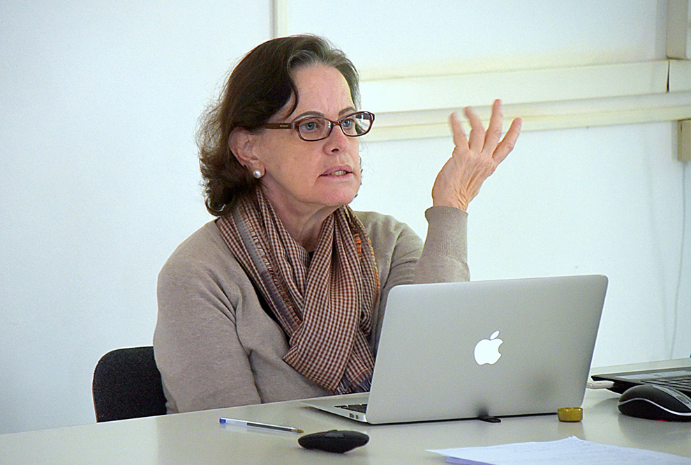 A pesquisadora do Nepp Cibele Yahn de Andrade A pesquisadora do Nepp Cibele Yahn de Andrade