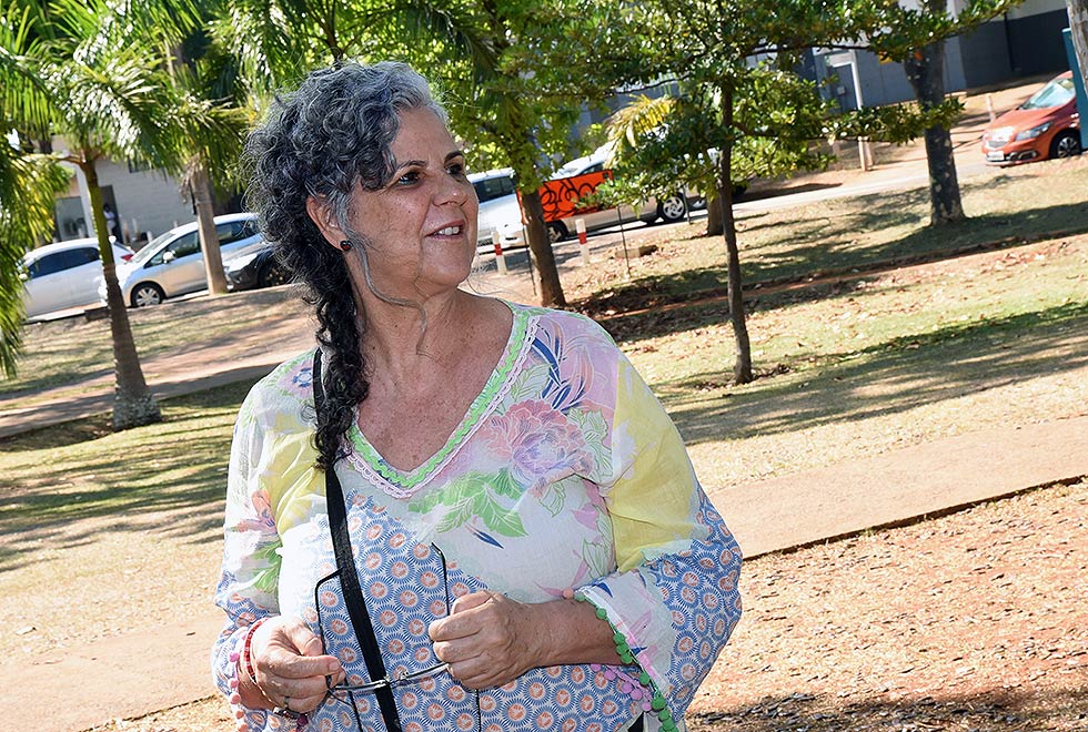 A funcionária Janaína de Fátima Fontebasso A funcionária da DMA, Janaína de Fátima Fontebasso